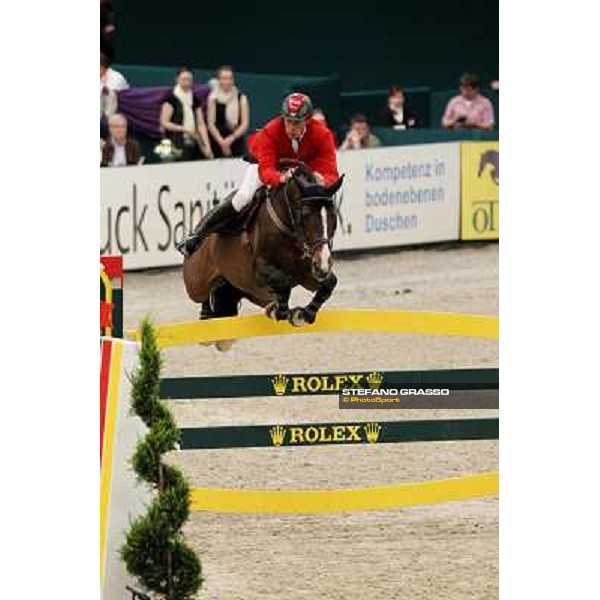 Christian Ahlmann on Taloubet Z 2 during the 2nd qualifier for the World Cup Final Rolex FEi World Cup Final Jumping Leipzig, 29th april 2011 ph.Stefano Grasso