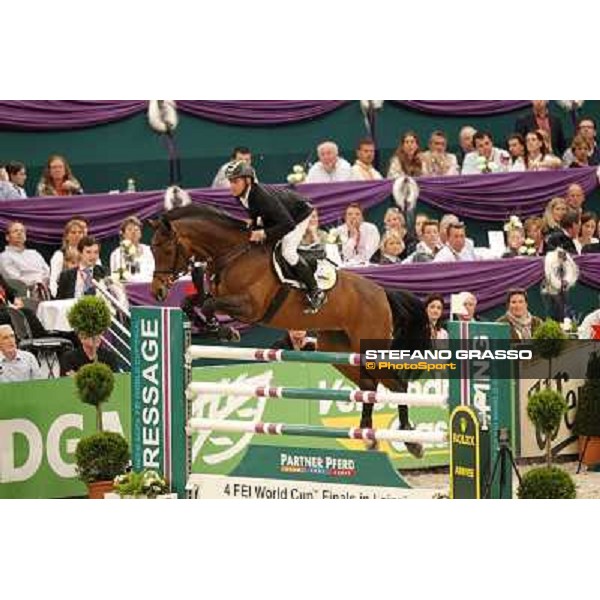 Marcus Ehning on Sabrina during the 2nd qualifier for the World Cup Final Rolex FEi World Cup Final Jumping Leipzig, 29th april 2011 ph.Stefano Grasso
