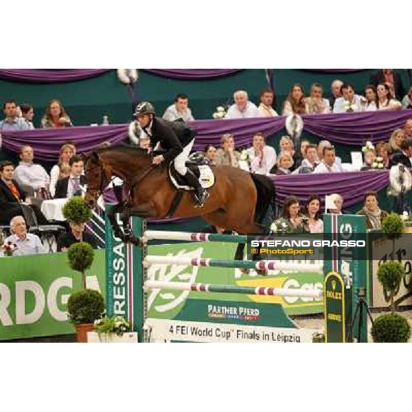Marcus Ehning on Sabrina during the 2nd qualifier for the World Cup Final Rolex FEi World Cup Final Jumping Leipzig, 29th april 2011 ph.Stefano Grasso