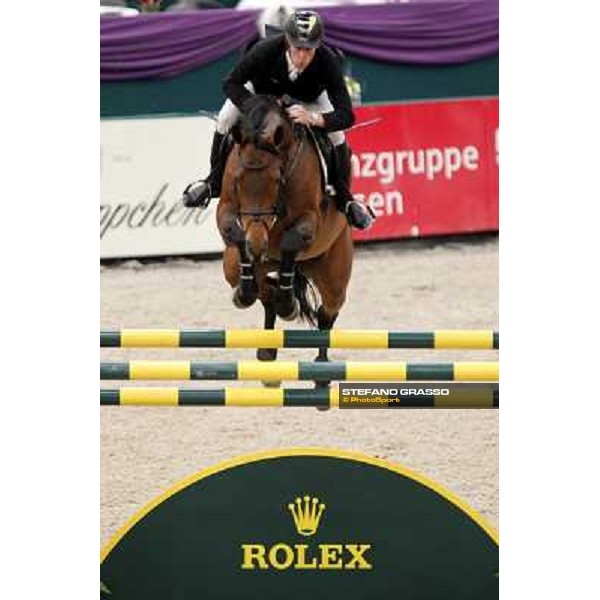 Marcus Ehning on Sabrina during the 2nd qualifier for the World Cup Final Rolex FEi World Cup Final Jumping Leipzig, 29th april 2011 ph.Stefano Grasso