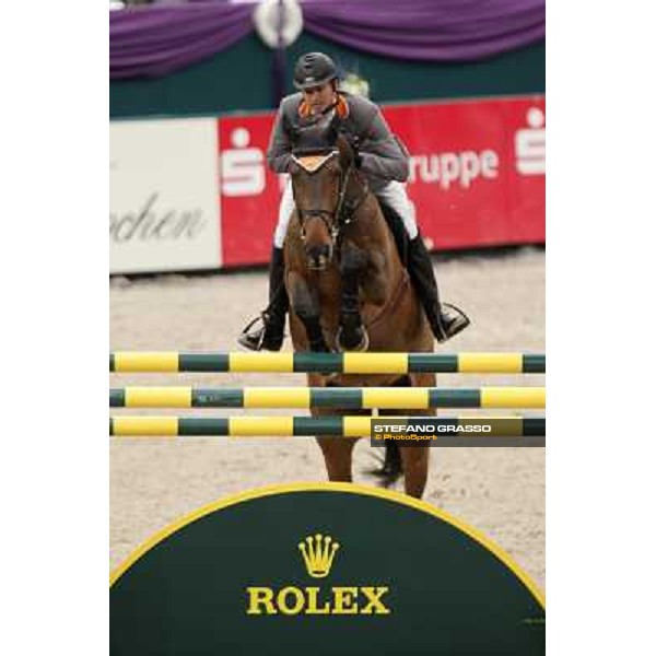 Marco Kutscher on Cash during the 2nd qualifier for the World Cup Final Rolex FEi World Cup Final Jumping Leipzig, 29th april 2011 ph.Stefano Grasso