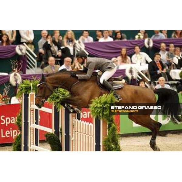Marco Kutscher on Cash during the 2nd qualifier for the World Cup Final Rolex FEi World Cup Final Jumping Leipzig, 29th april 2011 ph.Stefano Grasso
