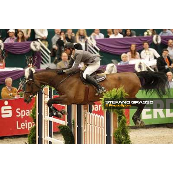 Marco Kutscher on Cash during the 2nd qualifier for the World Cup Final Rolex FEi World Cup Final Jumping Leipzig, 29th april 2011 ph.Stefano Grasso