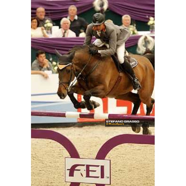 Marco Kutscher on Cash during the 2nd qualifier for the World Cup Final Rolex FEi World Cup Final Jumping Leipzig, 29th april 2011 ph.Stefano Grasso