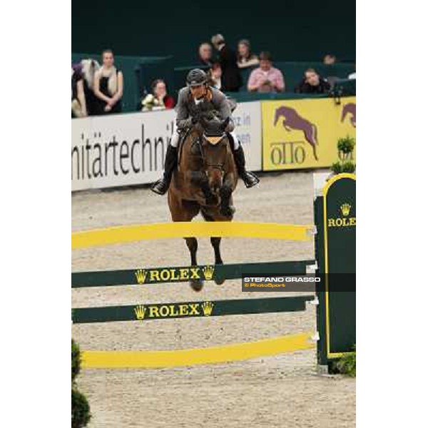 Marco Kutscher on Cash during the 2nd qualifier for the World Cup Final Rolex FEi World Cup Final Jumping Leipzig, 29th april 2011 ph.Stefano Grasso