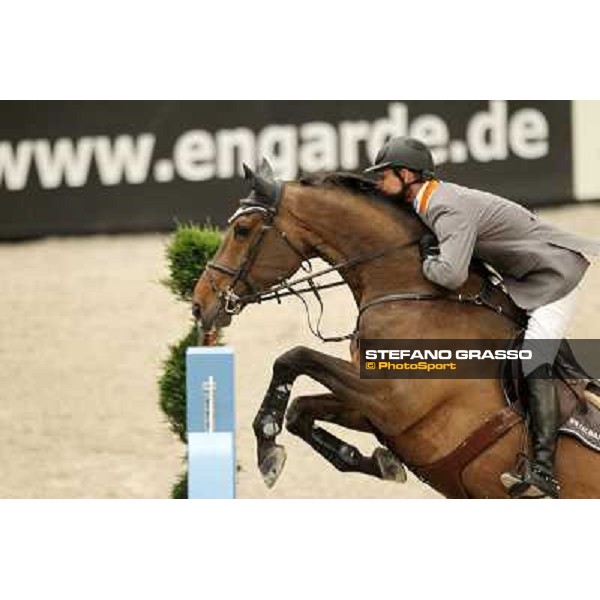 Marco Kutscher on Cash during the 2nd qualifier for the World Cup Final Rolex FEi World Cup Final Jumping Leipzig, 29th april 2011 ph.Stefano Grasso