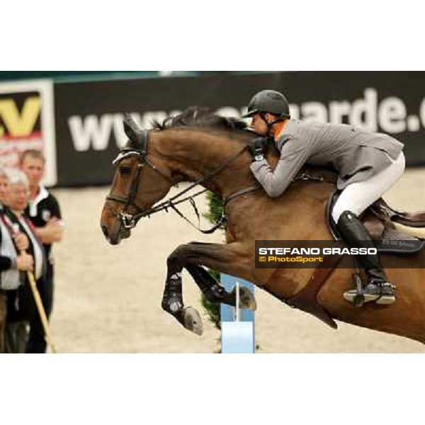 Marco Kutscher on Cash during the 2nd qualifier for the World Cup Final Rolex FEi World Cup Final Jumping Leipzig, 29th april 2011 ph.Stefano Grasso