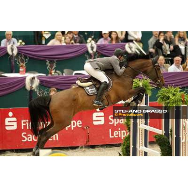 Marco Kutscher on Cash during the 2nd qualifier for the World Cup Final Rolex FEi World Cup Final Jumping Leipzig, 29th april 2011 ph.Stefano Grasso
