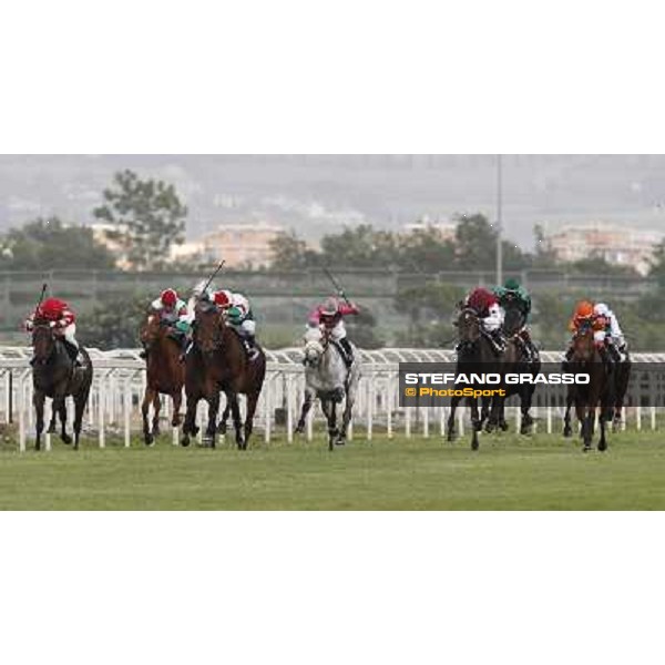 Umberto Rispoli on Estejo wins the Premio Presidente della Repubblica - GBI Racing Rome - Capannelle racetrack, 15th may 2011 ph.Stefano Grasso