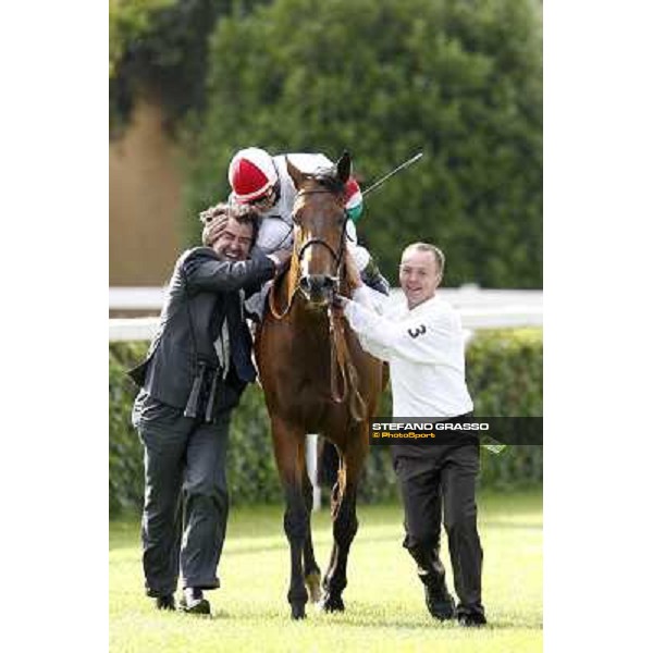 Umberto Rispoli on Estejo wins the Premio Presidente della Repubblica - GBI Racing Rome - Capannelle racetrack, 15th may 2011 ph.Stefano Grasso
