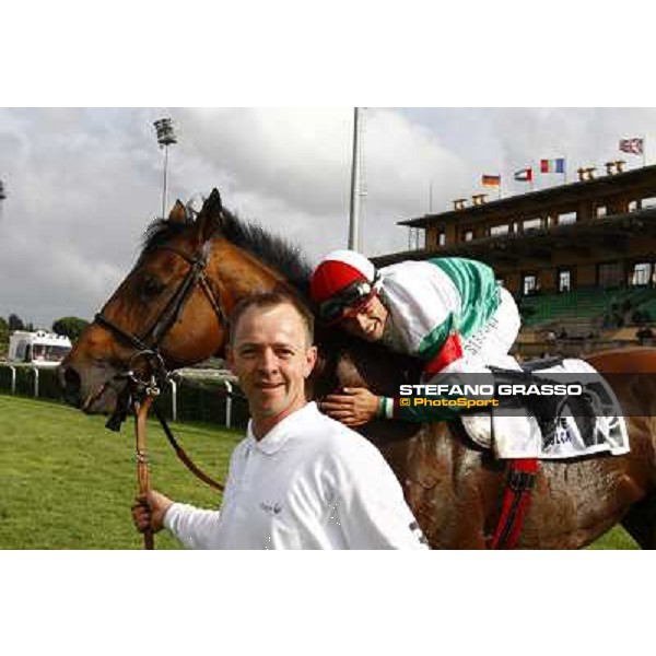 Umberto Rispoli on Estejo wins the Premio Presidente della Repubblica - GBI Racing Rome - Capannelle racetrack, 15th may 2011 ph.Stefano Grasso