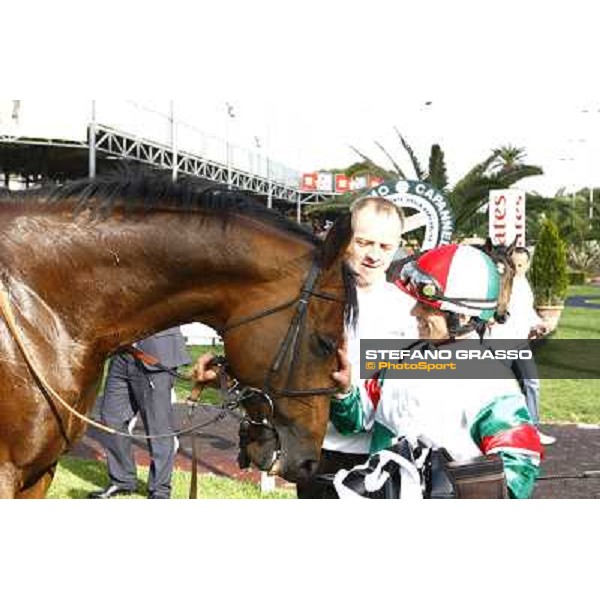 Umberto Rispoli on Estejo wins the Premio Presidente della Repubblica - GBI Racing Rome - Capannelle racetrack, 15th may 2011 ph.Stefano Grasso