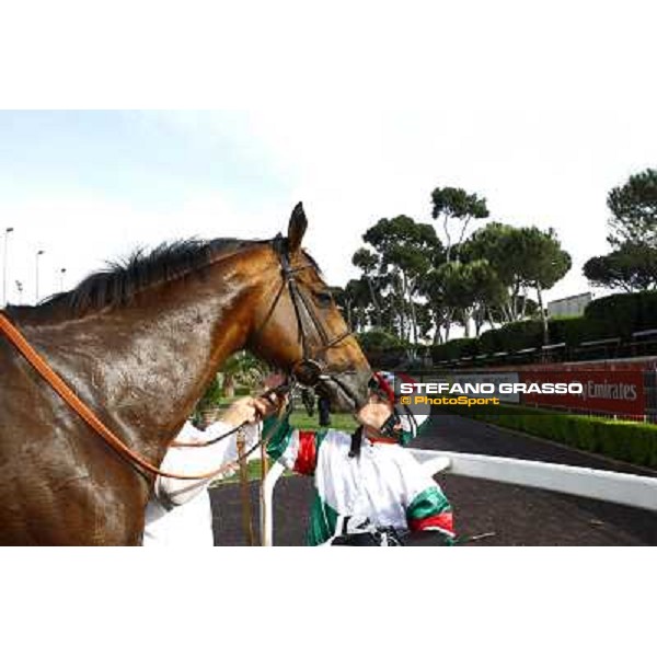 Umberto Rispoli on Estejo wins the Premio Presidente della Repubblica - GBI Racing Rome - Capannelle racetrack, 15th may 2011 ph.Stefano Grasso