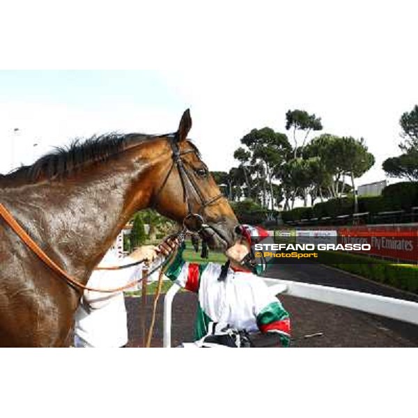 Umberto Rispoli on Estejo wins the Premio Presidente della Repubblica - GBI Racing Rome - Capannelle racetrack, 15th may 2011 ph.Stefano Grasso