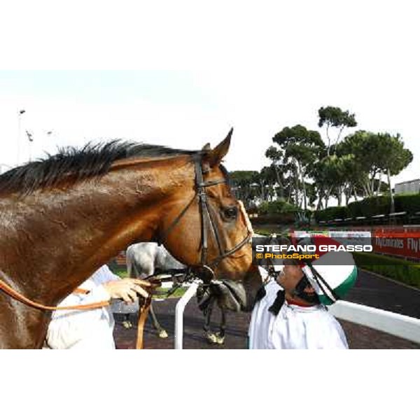 Umberto Rispoli on Estejo wins the Premio Presidente della Repubblica - GBI Racing Rome - Capannelle racetrack, 15th may 2011 ph.Stefano Grasso