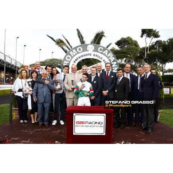 Umberto Rispoli on Estejo wins the Premio Presidente della Repubblica - GBI Racing Rome - Capannelle racetrack, 15th may 2011 ph.Stefano Grasso