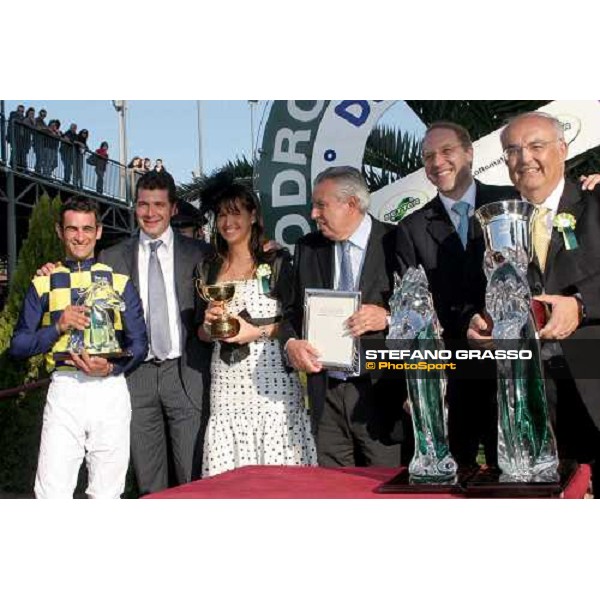 prize giving ceremony of the 128Â° Derby Rome - Capannelle racetrack, 7th may 2011 ph.Davide Salerno