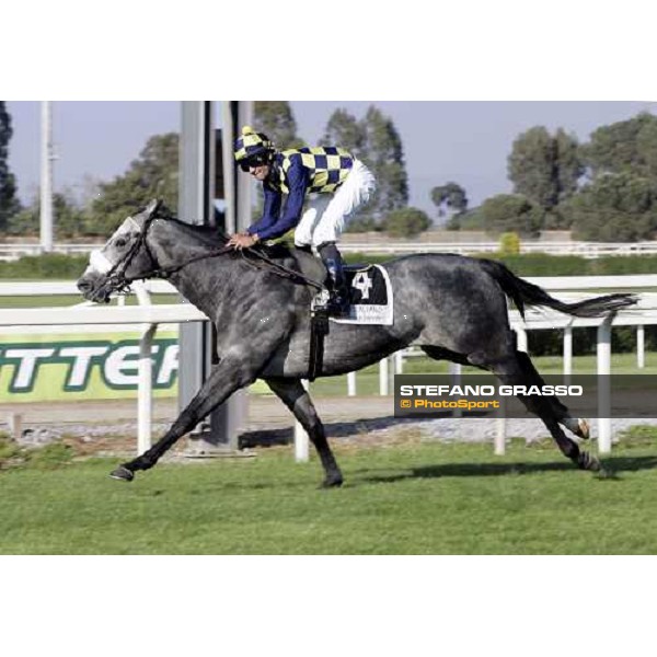 Fabio Branca on Crackerjack King wins the 128Â° Derby Rome - Capannelle racetrack, 7th may 2011 ph.Davide Salerno
