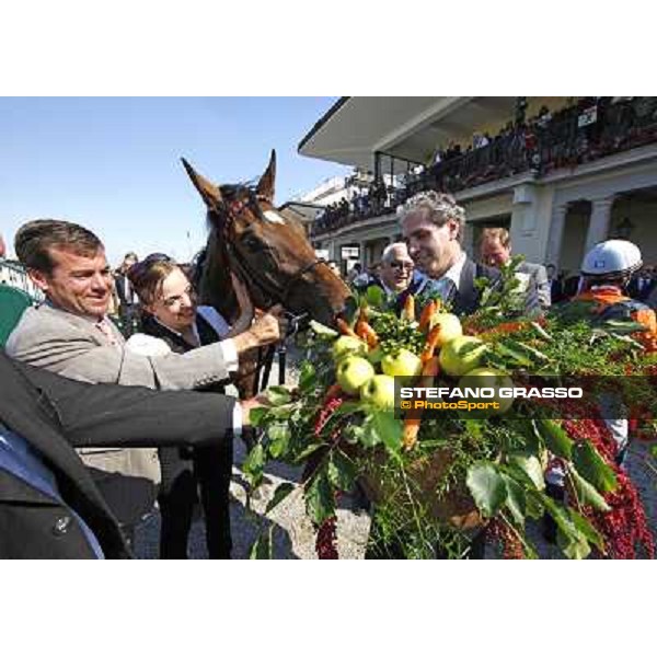 Andrasch Starke with Danedream wins the Oaks d\'Italia Milan - San Siro racetrack, 29th may 2011 ph.Stefano Grasso