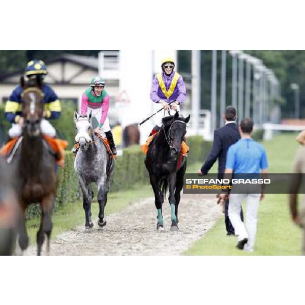 Mirco Demuro on Voila Ici wins the Gran Premio di Milano Milan - San Siro racetrack, 12th june 2011 ph.Stefano Grasso