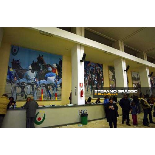 simulcasting hall at Vinovo racetrack Turin, 16th october 2004 ph. Stefano Grasso