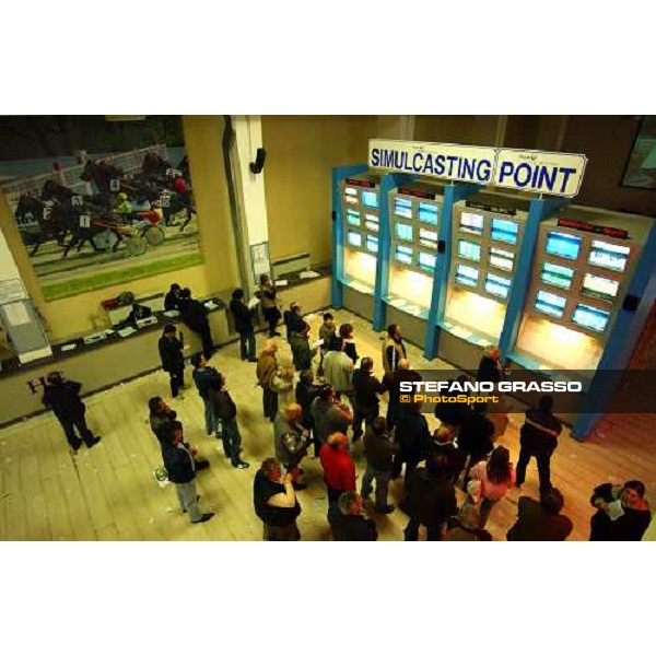 simulcasting hall at Vinovo racetrack Turin, 16th october 2004 ph. Stefano Grasso