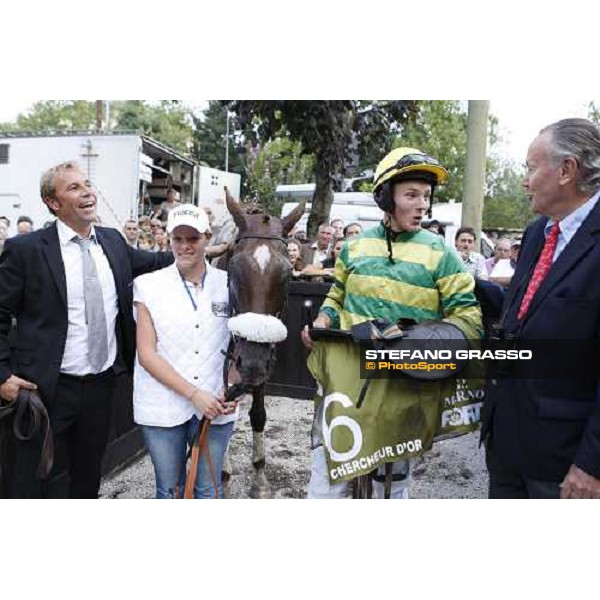 72° Gran Premio Merano Forst Robert Fougedoire, James Reveley and Chercheur d\'Or Merano, Maia racetrack, 25th sept.2011 ph.Stefano Grasso