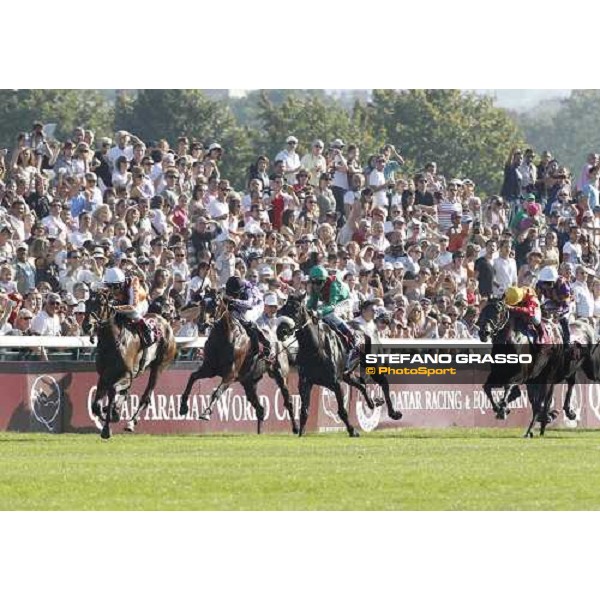 Andrasch Starke on Danedream wins the Qatar Prix de L\'Arc de Triomphe Paris-Longchamp racetrack, 2nd oct. 2011 ph.Stefano Grasso