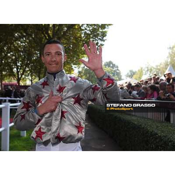 Frankie Dettori celebrates his 500 victories in group races Paris, 2nd oct.2011 ph.Frank Sorge/Stefano Grasso