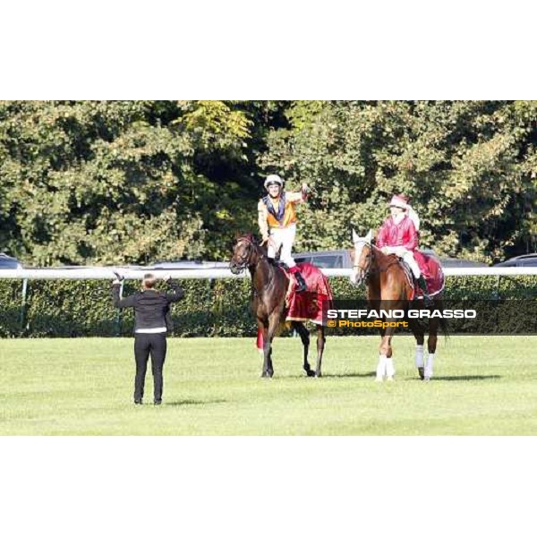 Andrasch Starke on Danedream wins the Qatar Prix de L\'Arc de Triomphe Paris-Longchamp racetrack, 2nd oct. 2011 ph.Stefano Grasso