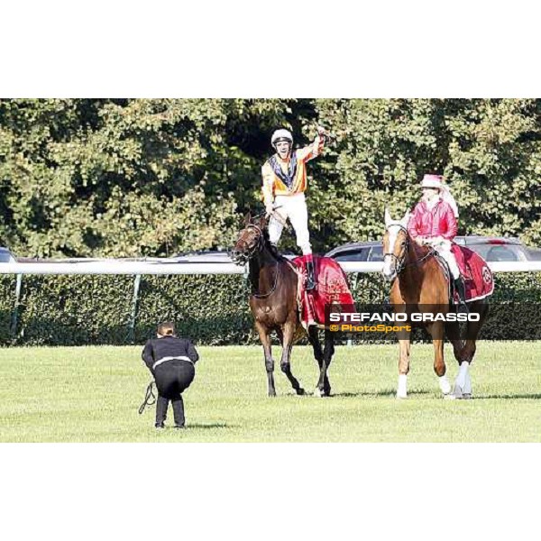 Andrasch Starke on Danedream wins the Qatar Prix de L\'Arc de Triomphe Paris-Longchamp racetrack, 2nd oct. 2011 ph.Stefano Grasso