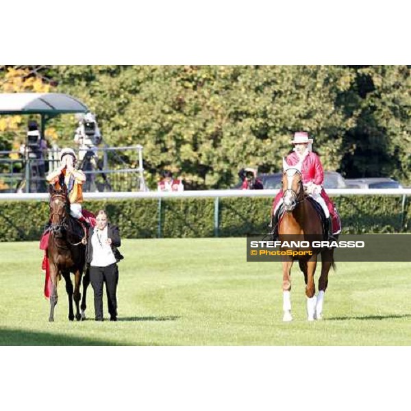 Andrasch Starke on Danedream wins the Qatar Prix de L\'Arc de Triomphe Paris-Longchamp racetrack, 2nd oct. 2011 ph.Stefano Grasso