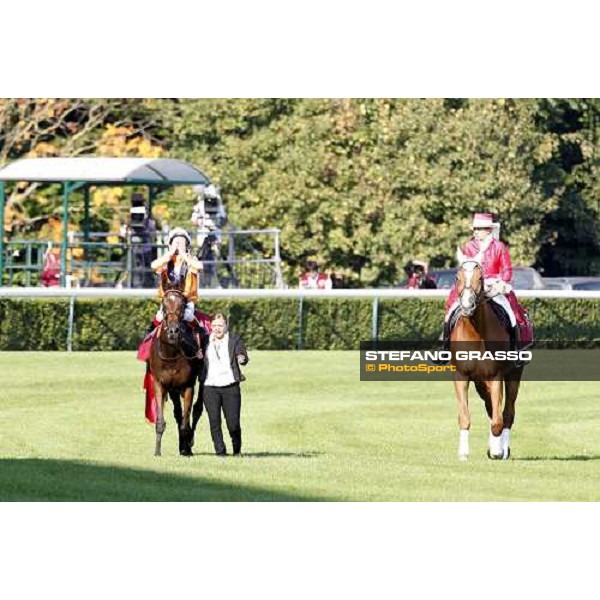 Andrasch Starke on Danedream wins the Qatar Prix de L\'Arc de Triomphe Paris-Longchamp racetrack, 2nd oct. 2011 ph.Stefano Grasso