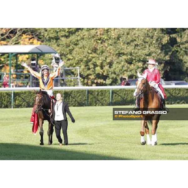 Andrasch Starke on Danedream wins the Qatar Prix de L\'Arc de Triomphe Paris-Longchamp racetrack, 2nd oct. 2011 ph.Stefano Grasso