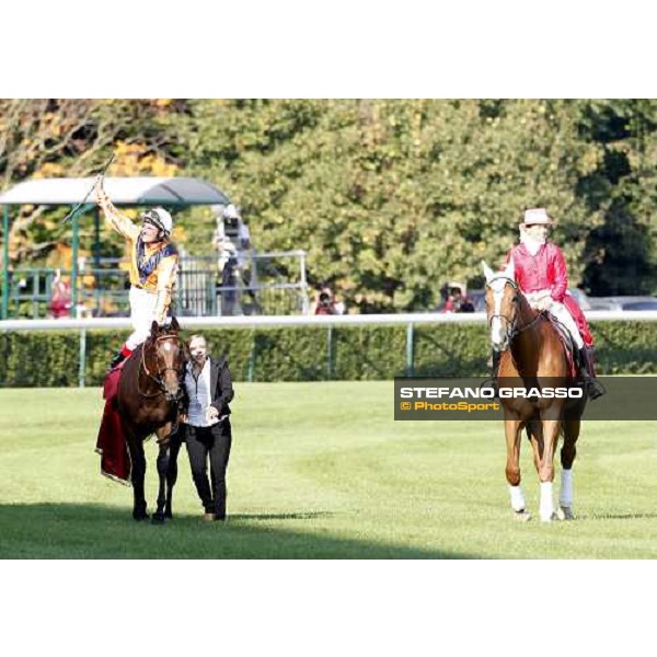 Andrasch Starke on Danedream wins the Qatar Prix de L\'Arc de Triomphe Paris-Longchamp racetrack, 2nd oct. 2011 ph.Stefano Grasso