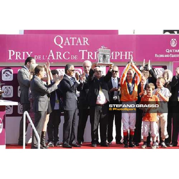 Andrasch Starke on Danedream wins the Qatar Prix de L\'Arc de Triomphe Paris-Longchamp racetrack, 2nd oct. 2011 ph.Stefano Grasso
