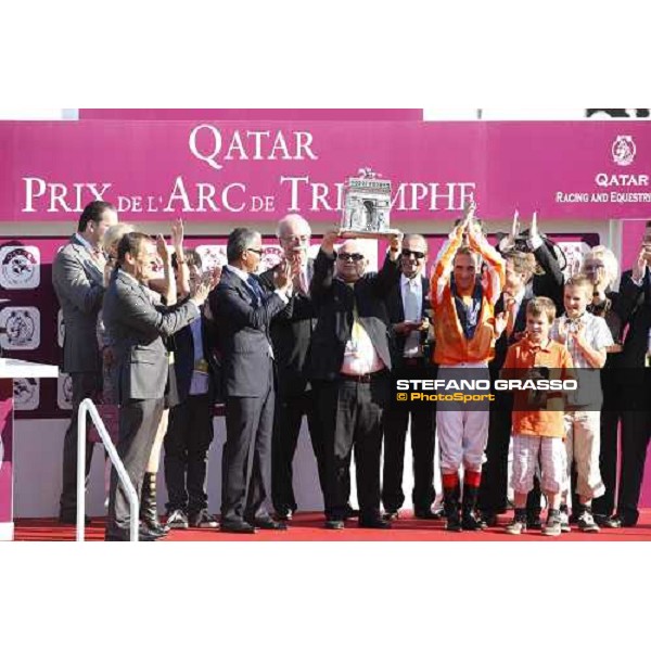 Andrasch Starke on Danedream wins the Qatar Prix de L\'Arc de Triomphe Paris-Longchamp racetrack, 2nd oct. 2011 ph.Stefano Grasso