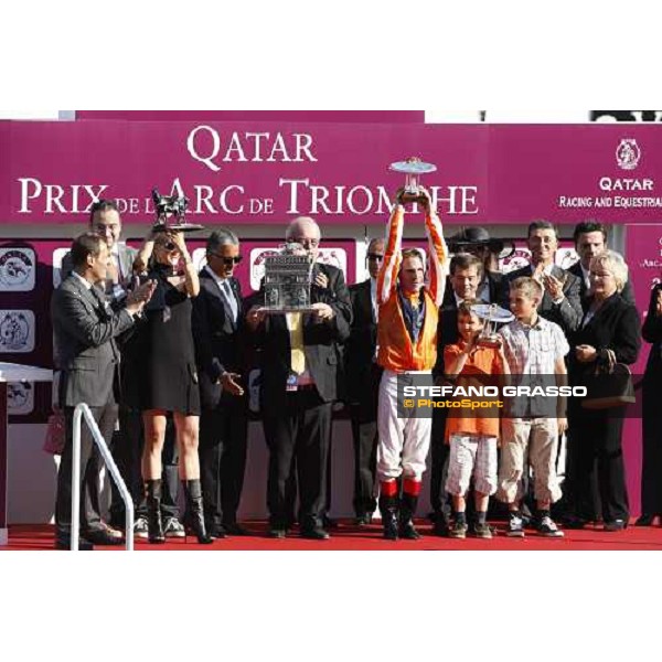 Andrasch Starke on Danedream wins the Qatar Prix de L\'Arc de Triomphe Paris-Longchamp racetrack, 2nd oct. 2011 ph.Stefano Grasso