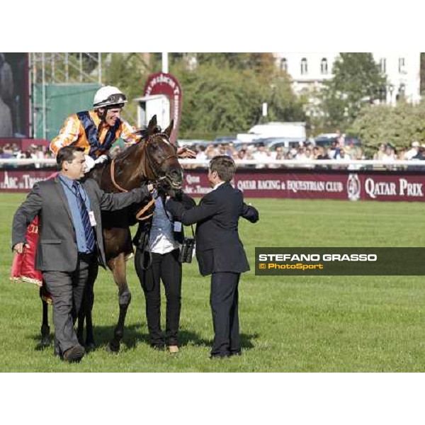 Andrasch Starke on Danedream wins the Qatar Prix de L\'Arc de Triomphe Paris-Longchamp racetrack, 2nd oct. 2011 ph.Stefano Grasso