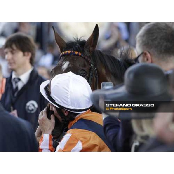 Andrasch Starke on Danedream wins the Qatar Prix de L\'Arc de Triomphe Paris-Longchamp racetrack, 2nd oct. 2011 ph.Stefano Grasso