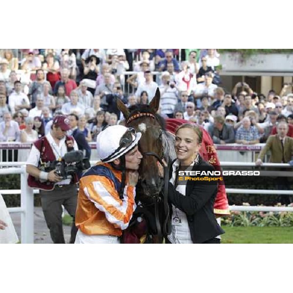 Andrasch Starke on Danedream wins the Qatar Prix de L\'Arc de Triomphe Paris-Longchamp racetrack, 2nd oct. 2011 ph.Stefano Grasso