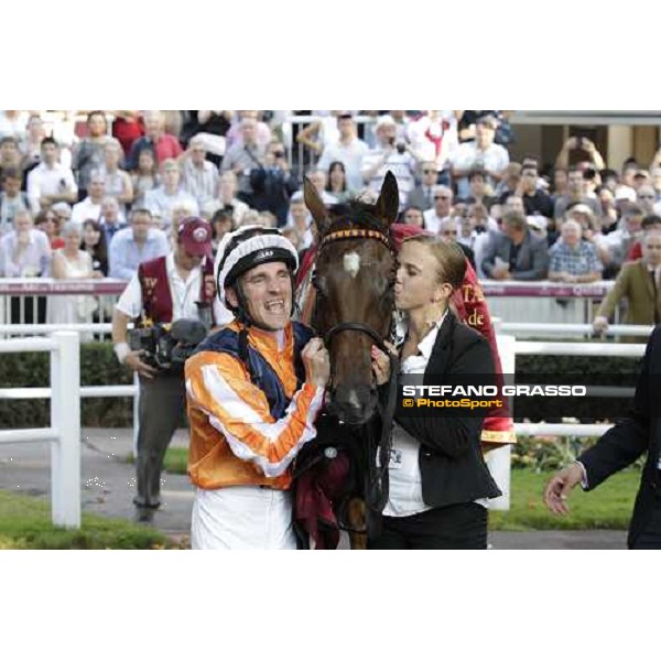 Andrasch Starke on Danedream wins the Qatar Prix de L\'Arc de Triomphe Paris-Longchamp racetrack, 2nd oct. 2011 ph.Stefano Grasso