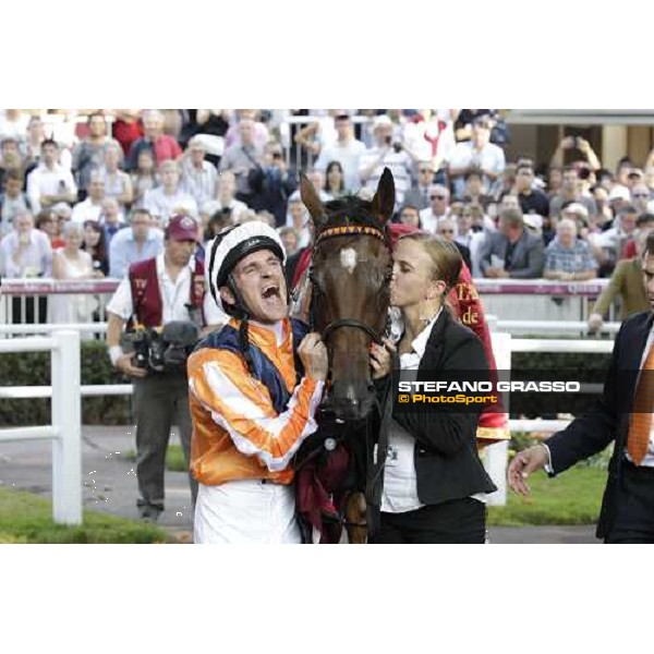 Andrasch Starke on Danedream wins the Qatar Prix de L\'Arc de Triomphe Paris-Longchamp racetrack, 2nd oct. 2011 ph.Stefano Grasso