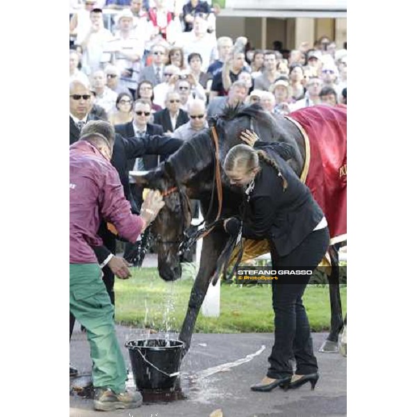 Andrasch Starke on Danedream wins the Qatar Prix de L\'Arc de Triomphe Paris-Longchamp racetrack, 2nd oct. 2011 ph.Stefano Grasso