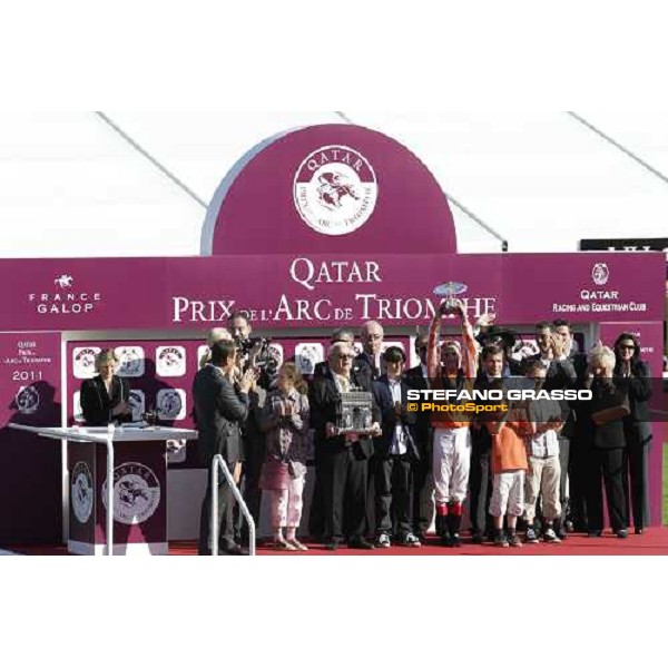 Andrasch Starke on Danedream wins the Qatar Prix de L\'Arc de Triomphe Paris-Longchamp racetrack, 2nd oct. 2011 ph.Stefano Grasso