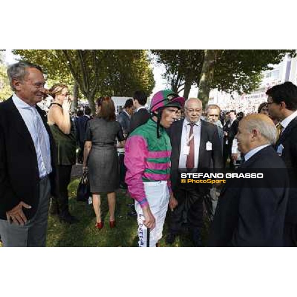 Frankie Dettori - Vittorio Caruso - Federico Barberini - Diego Romeo- Qatar Prix de la Foret Paris - Longchamp, 2nd oct.2011 ph.Stefano Grasso