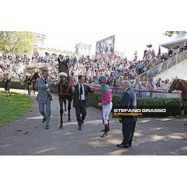 Frankie Dettori - Worthadd - Vittorio Caruso - Paolo Paciello - Qatar Prix de la Foret Paris - Longchamp, 2nd oct.2011 ph.Stefano Grasso