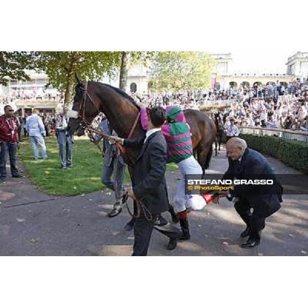 Frankie Dettori - Worthadd - Vittorio Caruso - Paolo Paciello - Qatar Prix de la Foret Paris - Longchamp, 2nd oct.2011 ph.Stefano Grasso