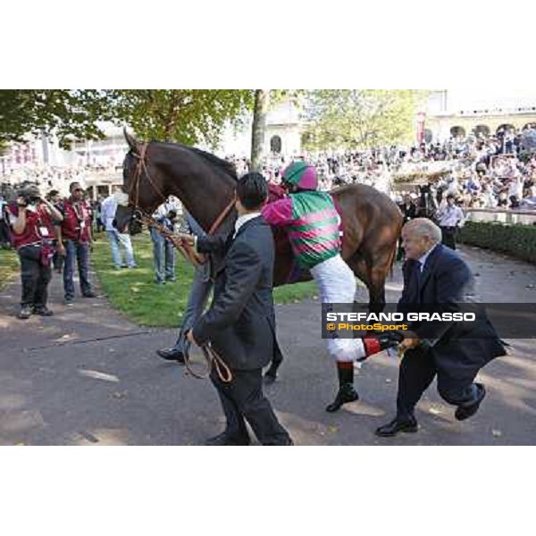 Frankie Dettori - Worthadd - Vittorio Caruso - Paolo Paciello - Qatar Prix de la Foret Paris - Longchamp, 2nd oct.2011 ph.Stefano Grasso