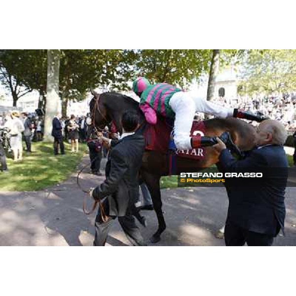 Frankie Dettori - Worthadd - Vittorio Caruso - Paolo Paciello - Qatar Prix de la Foret Paris - Longchamp, 2nd oct.2011 ph.Stefano Grasso